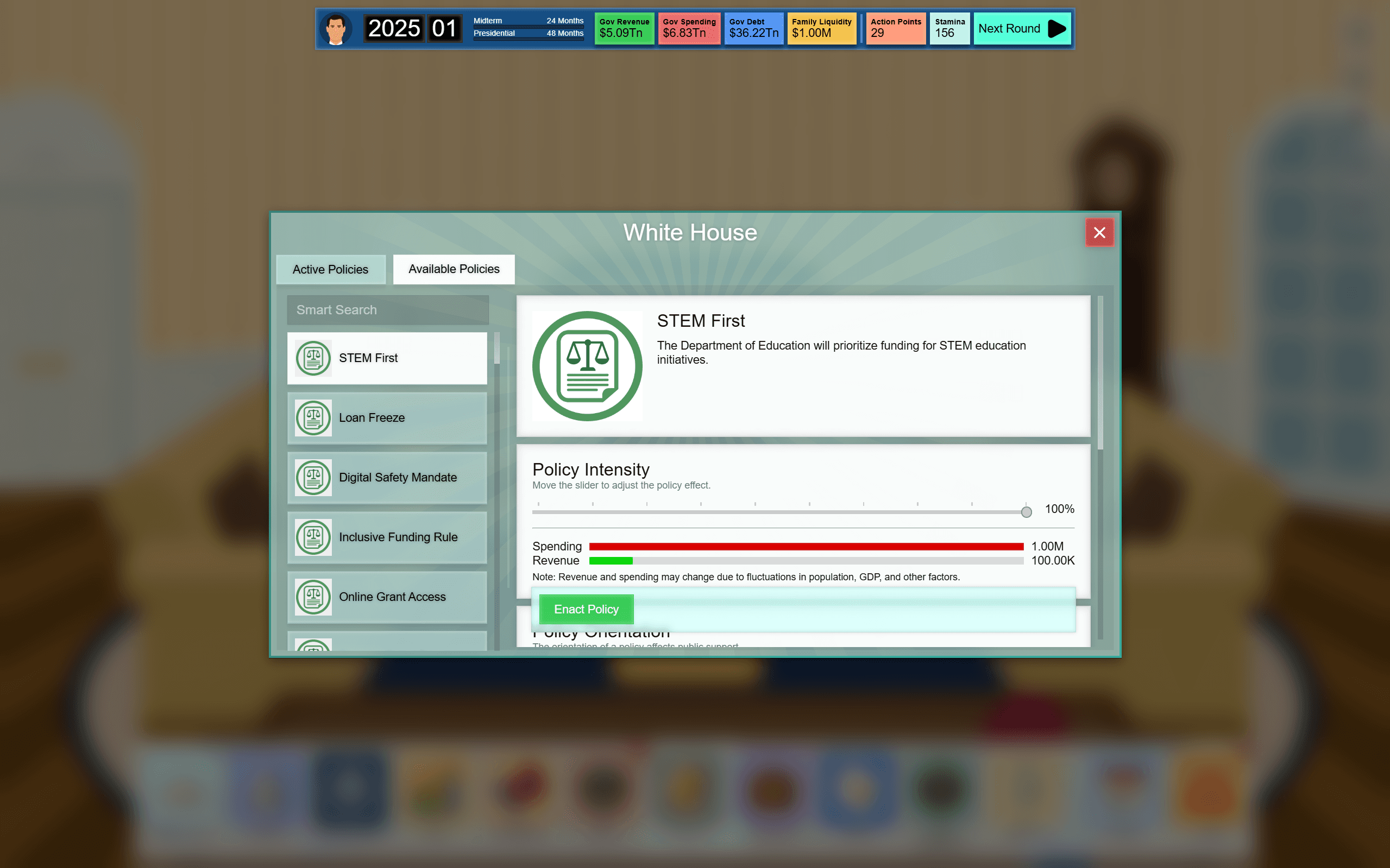 Electoral Empire screenshot 1